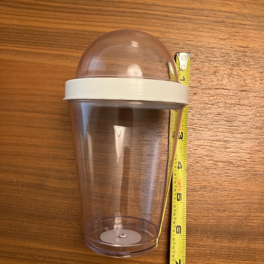 Sagaform Swedish Plastic Yogurt To Go Cup with Granola Cereal Toppings Storage - Picture 4 of 6